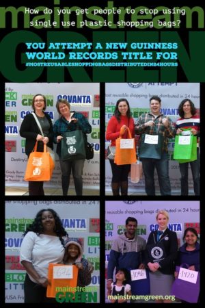 People had a great time at Mainstream Green's Guinness World Records Title attempt for Most Reusable Shopping Bags Distributed in 24 Hours
